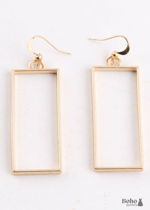 Boho Earrings, RH Dangle Earrings, Heart Loop
